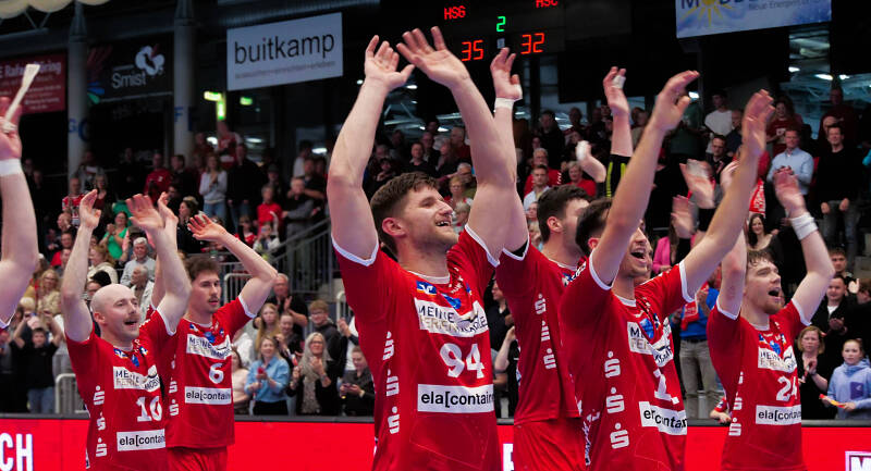 Jubel im Euregium: HSG schlägt Coburg mit 35:32 (15:15)
